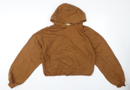 Carey Collective Brown Hoodie Women L Pullover Style