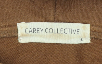 Carey Collective Brown Hoodie Women L Pullover Style