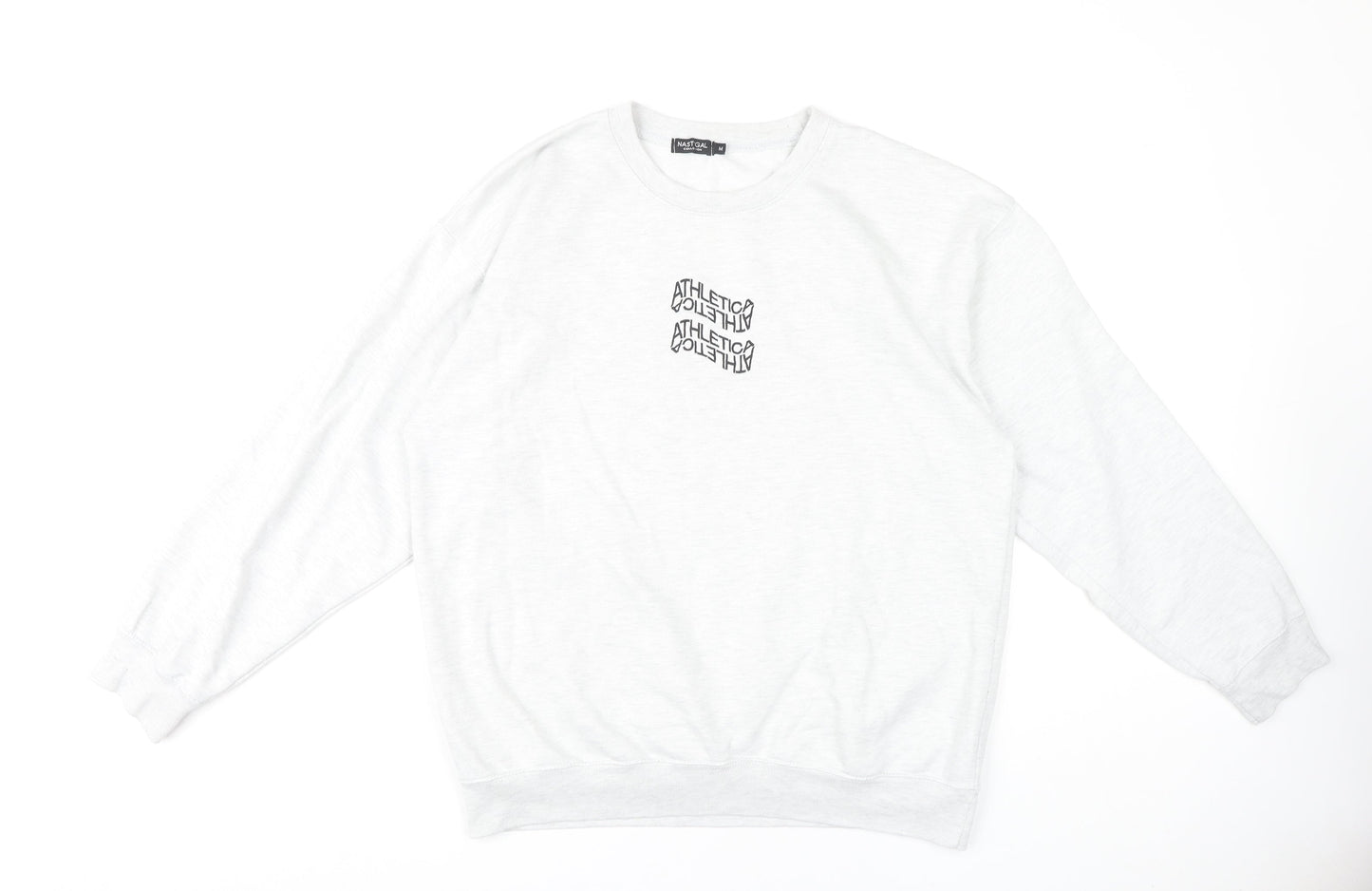 Nasty Gal Women's White Sweatshirt M Casual Long Sleeve