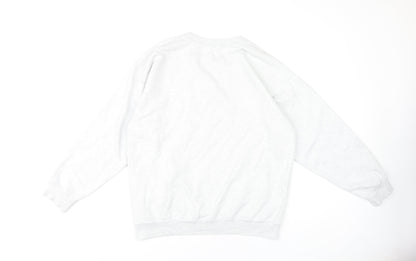 Nasty Gal Women's White Sweatshirt M Casual Long Sleeve