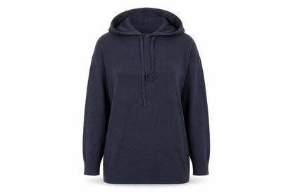 Womens UK Size M Marks and Spencer Navy Pullover Hoodie