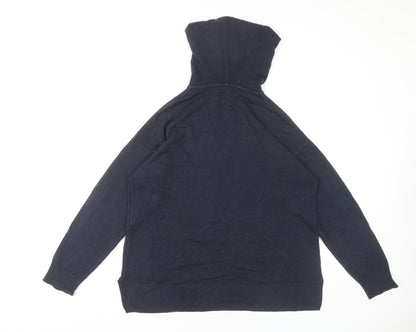 Womens UK Size M Marks and Spencer Navy Pullover Hoodie