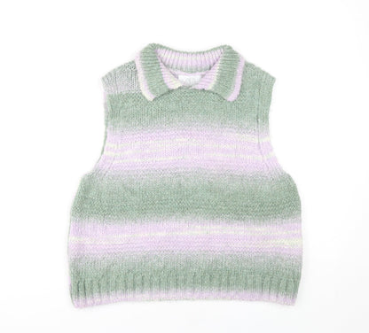 Zara Girls Multicoloured Knit Vest, Size 13-14