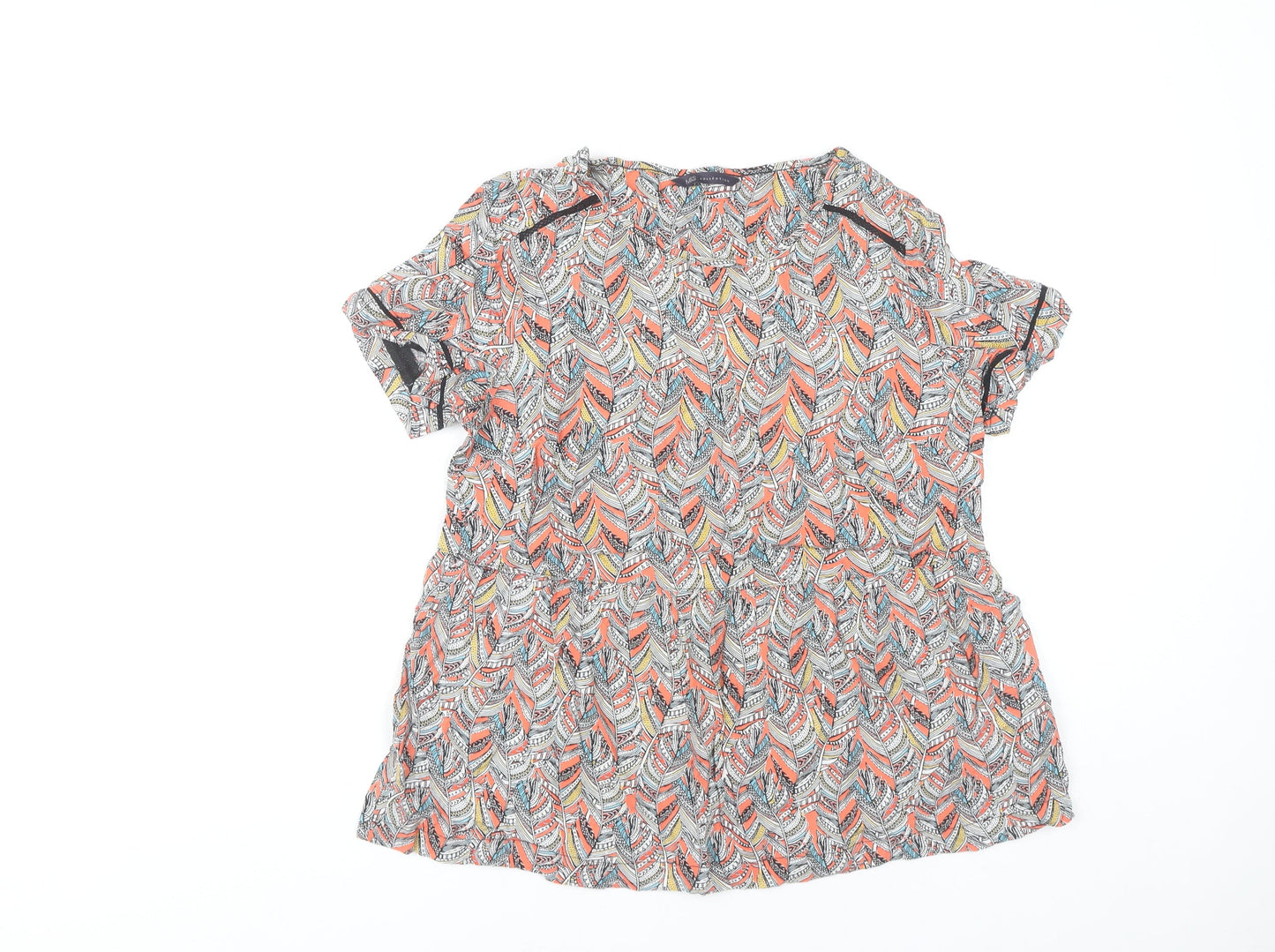 Womens UK Size 10 Marks and Spencer Multicoloured Basic Blouse