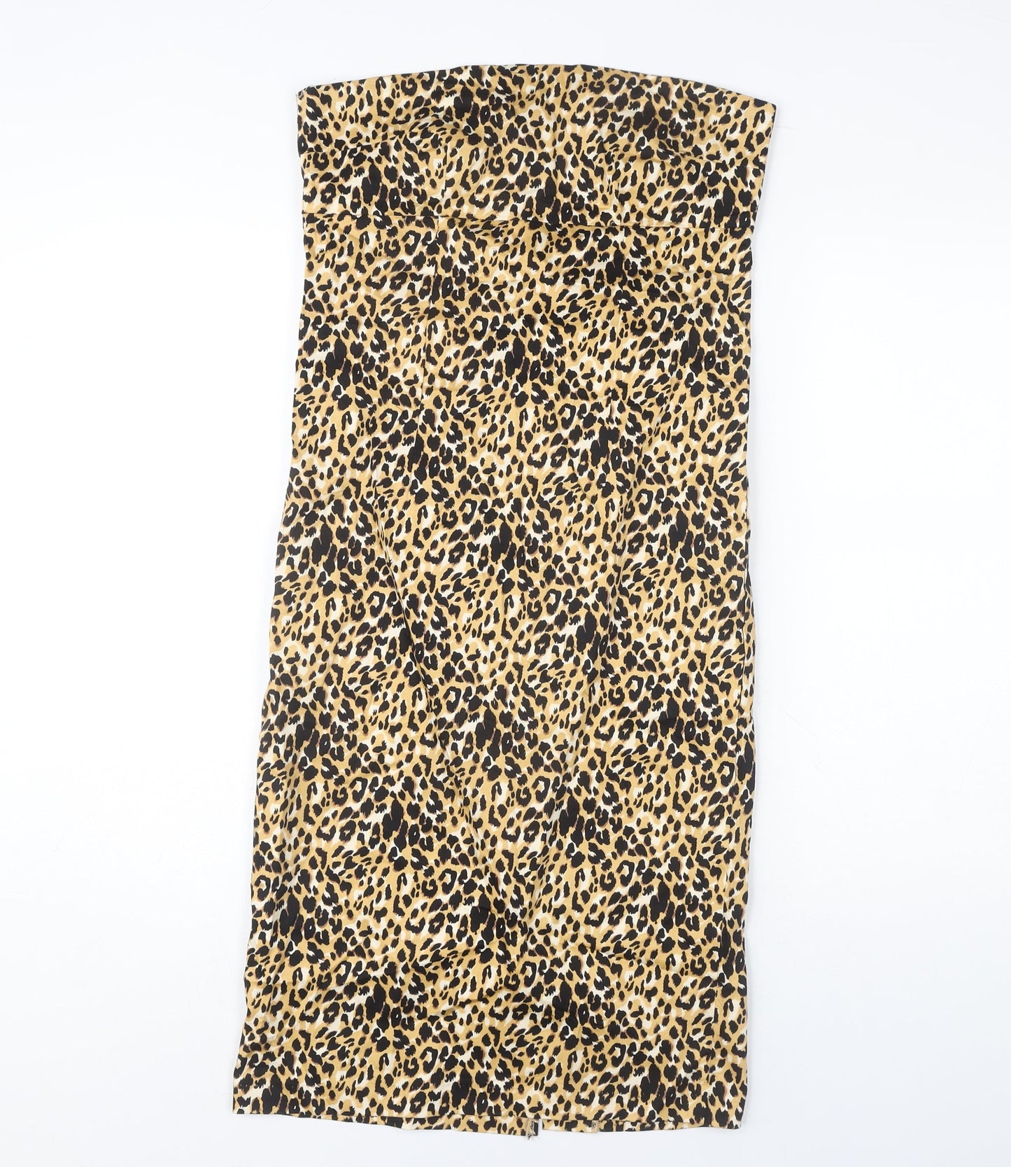 Seduction Women’s Leopard Print Strapless Dress, M