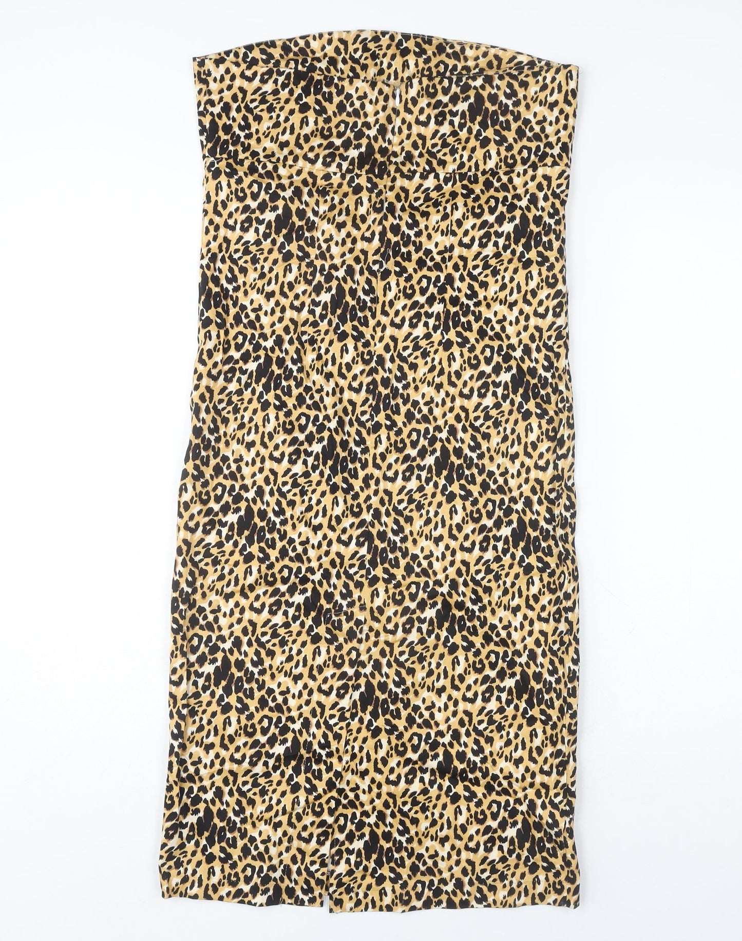 Seduction Women’s Leopard Print Strapless Dress, M