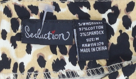 Seduction Women’s Leopard Print Strapless Dress, M