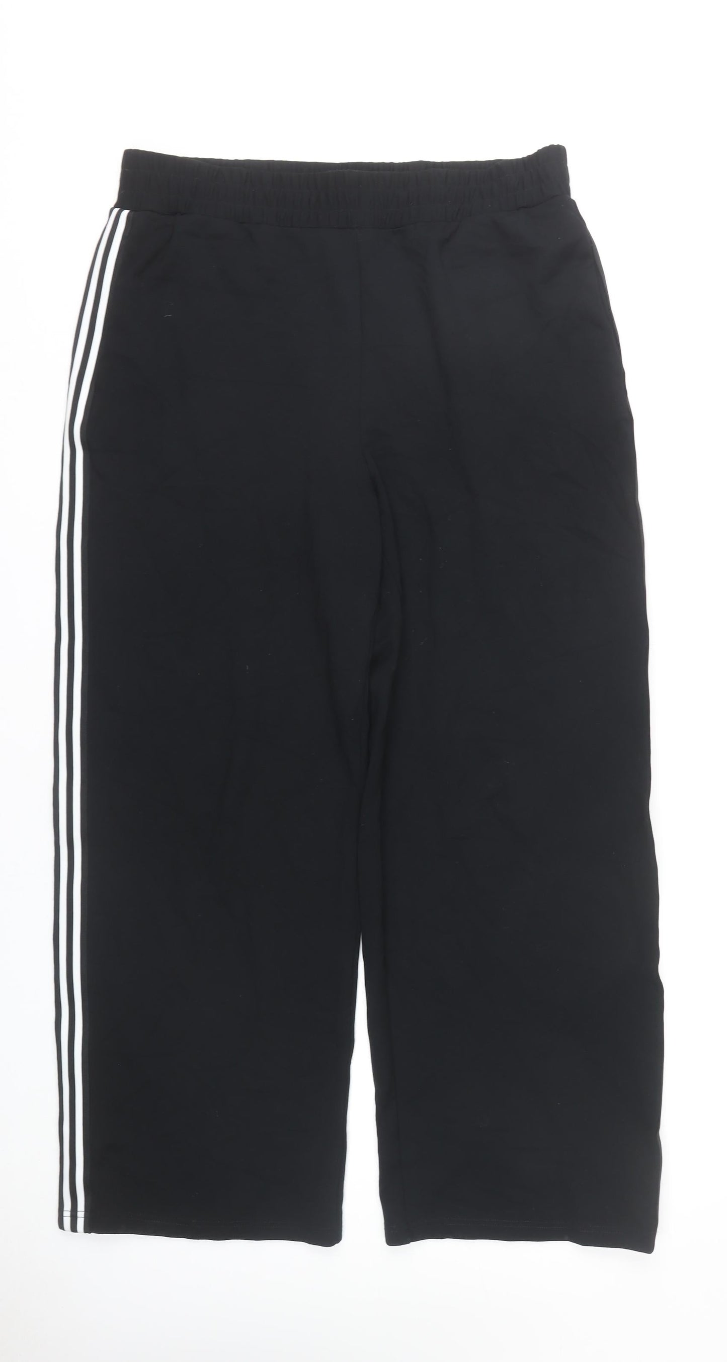 Matalan Women's Black Joggers Size 16 Stripe Accent Casual