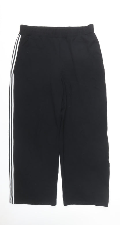 Matalan Women's Black Joggers Size 16 Stripe Accent Casual