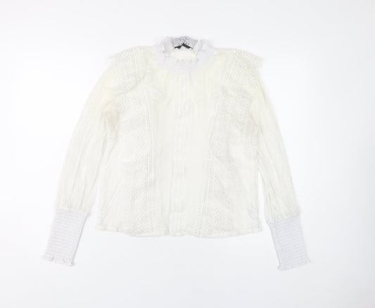 Womens UK Size 8 Decjuba Ivory  Blouse