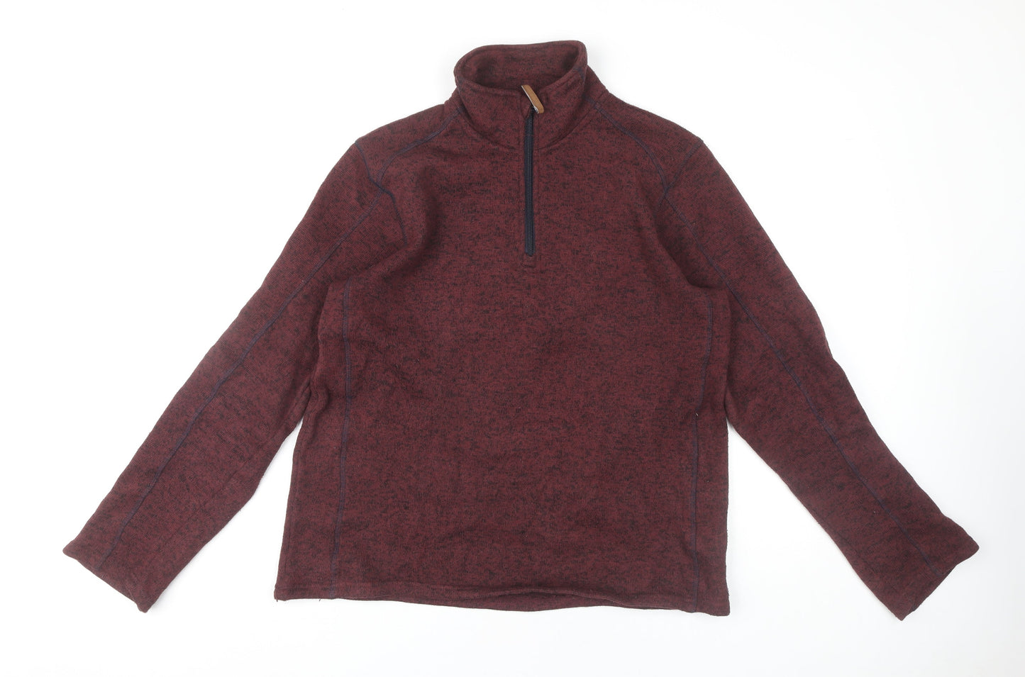 Mens UK Size M Mountain Warehouse Red 1/2 Zip Sweatshirt
