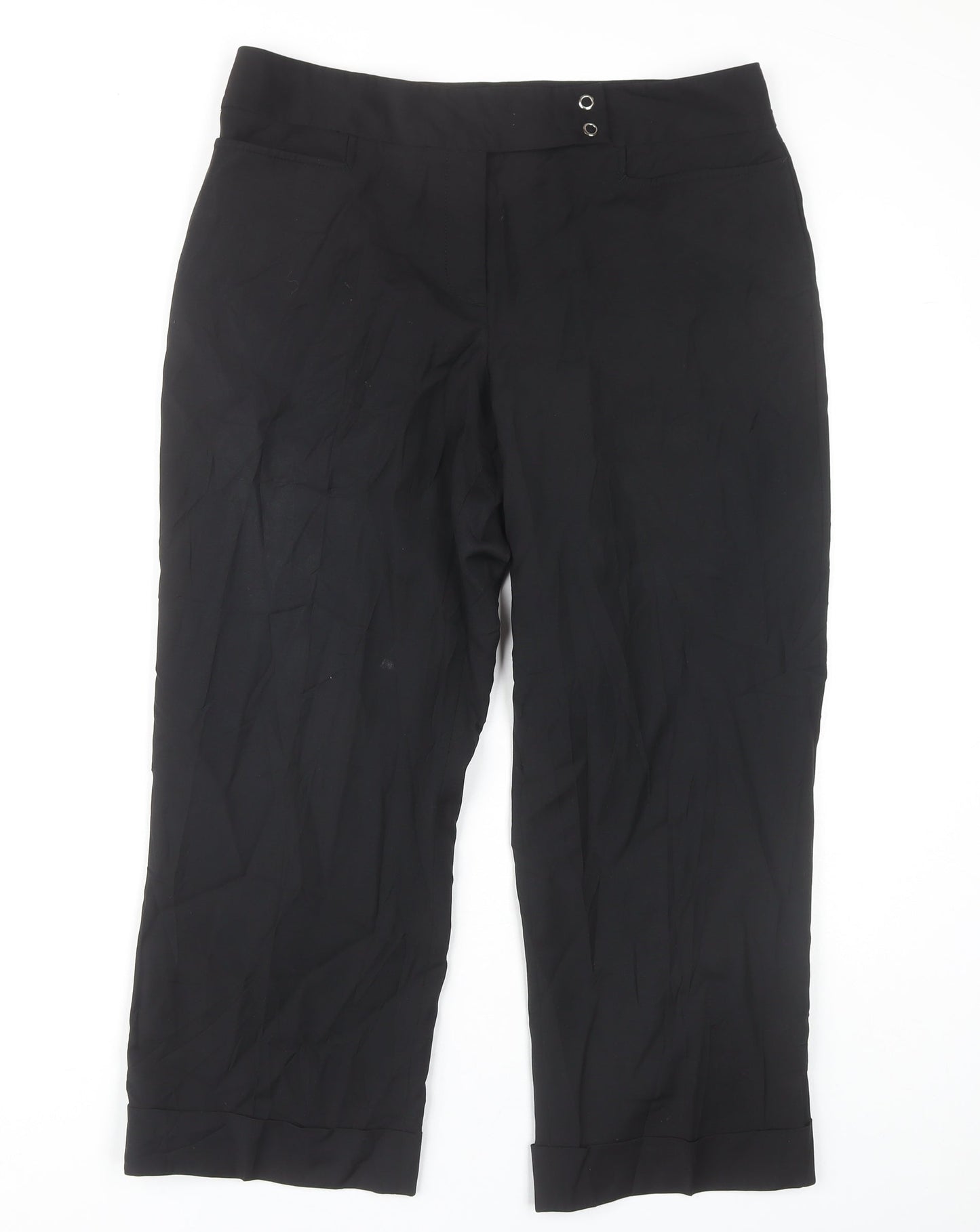 J.Crew Women's Black Cropped Trousers Size 12
