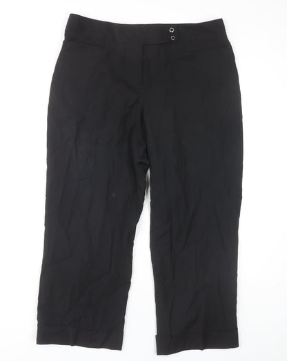 J.Crew Women's Black Cropped Trousers Size 12