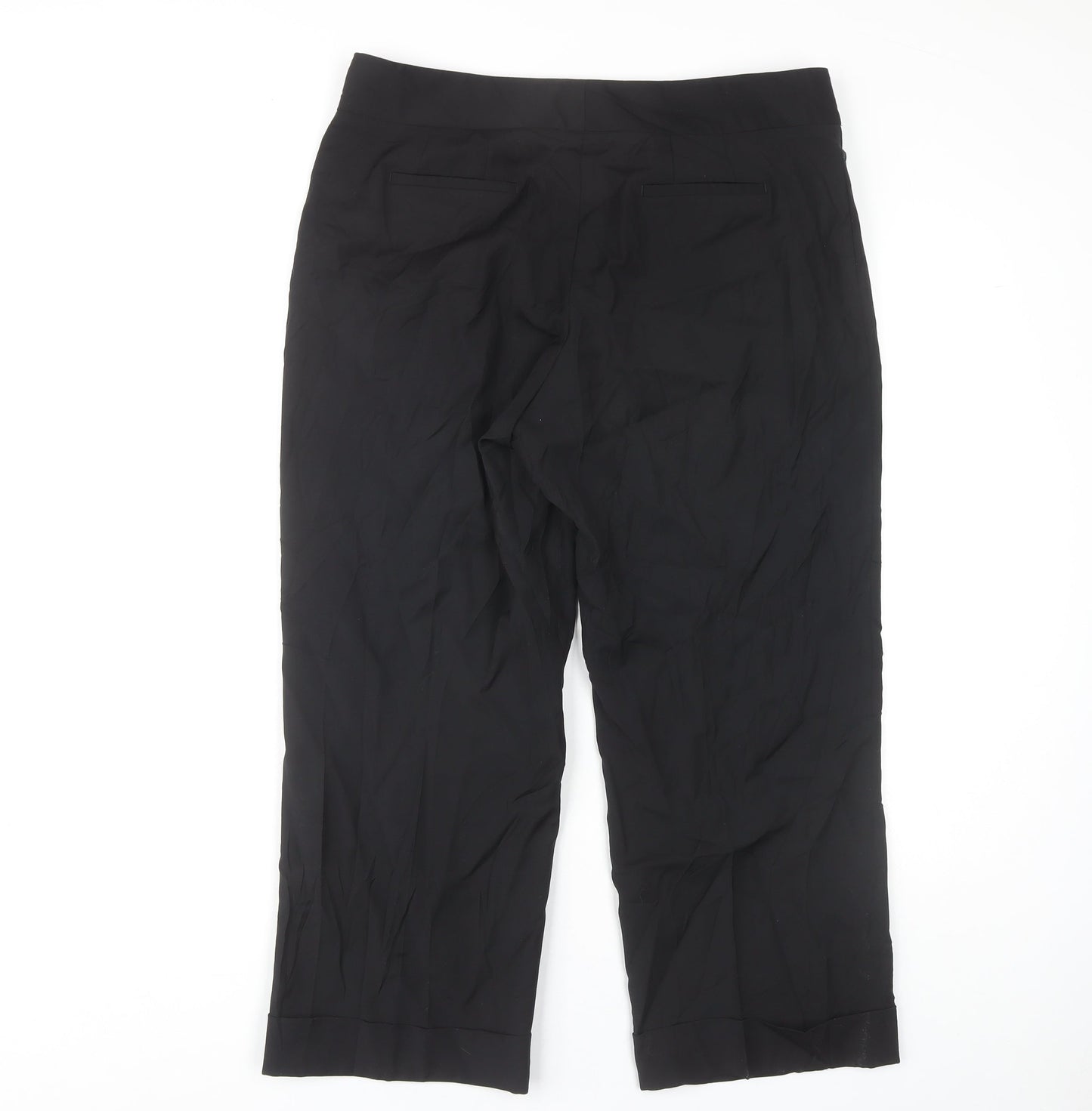 J.Crew Women's Black Cropped Trousers Size 12