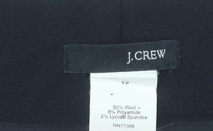 J.Crew Women's Black Cropped Trousers Size 12