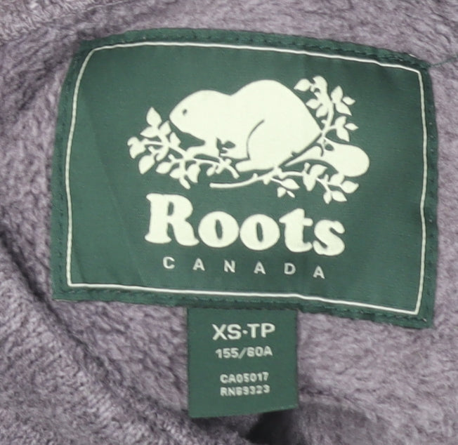 Roots Women's XS Purple Pullover Sweatshirt Hoodie