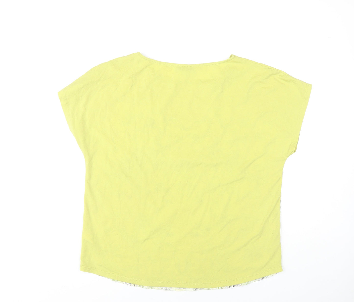 Womens UK Size 14 NEXT Yellow Jersey T-Shirt