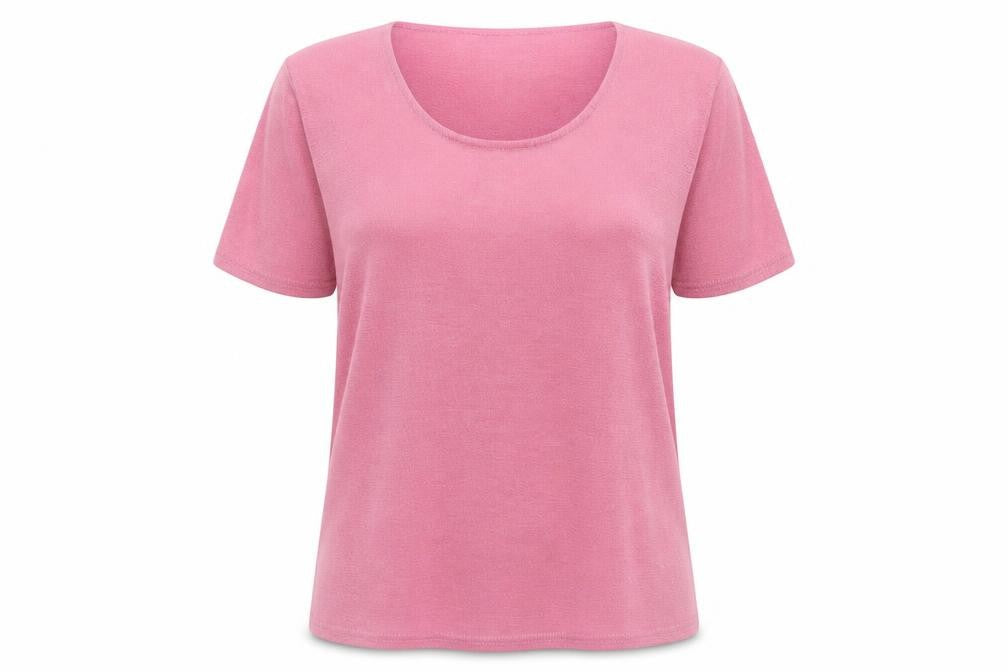 Womens UK Size 16 Julipa Pink Basic T-Shirt