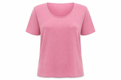 Womens UK Size 16 Julipa Pink Basic T-Shirt