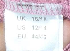 Womens UK Size 16 Julipa Pink Basic T-Shirt
