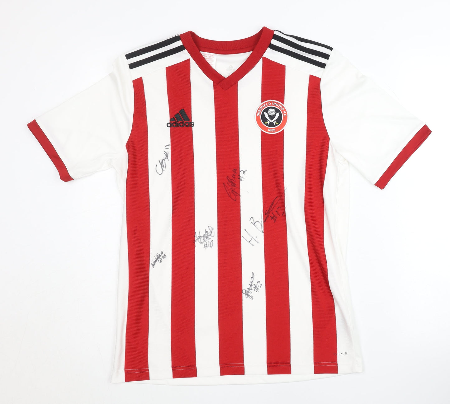 Adidas Sheffield United F.C. Red Home Shirt, XL, Signed