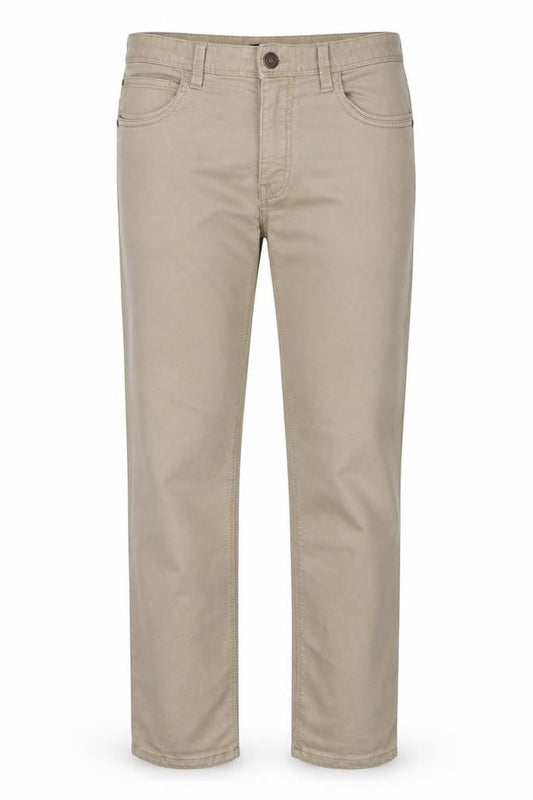 Front view of F&F Beige Jeans for unisex adults, size 34