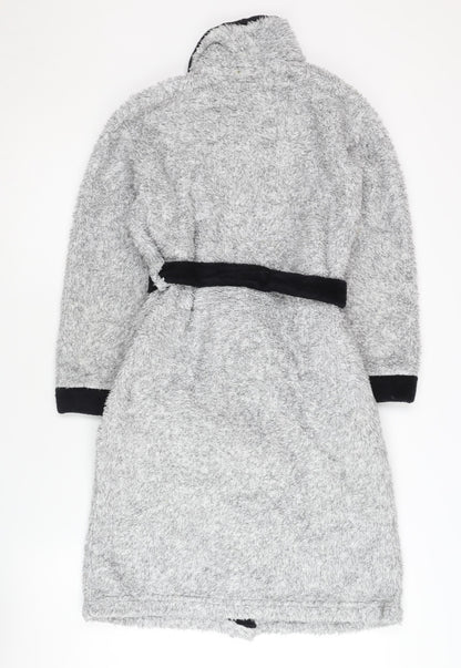 Manchester United Boys Grey & Black Hooded Robe, 10-11 Years