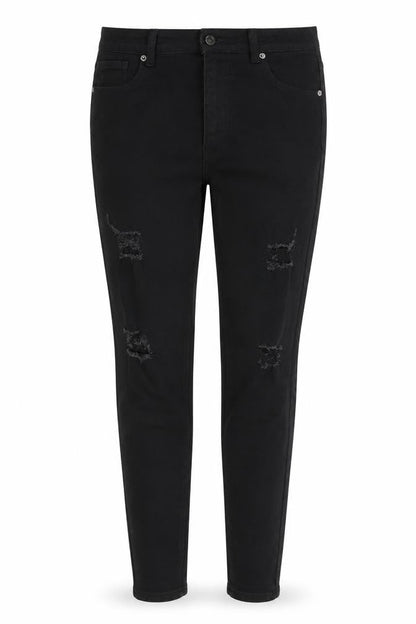 Womens UK Size 12 PRETTYLITTLETHING Slim Fit Skinny Black Jeans