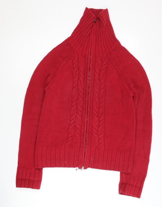 Papaya Women's Red Knit Jacket Size 14