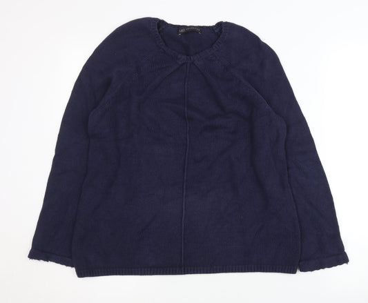 Womens UK Size 14 Marks and Spencer Blue Pullover Jumper