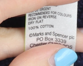 Womens UK Size 14 Marks and Spencer Blue Pullover Jumper