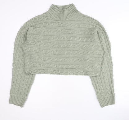 Womens UK Size M New Look Green Pullover Jumper