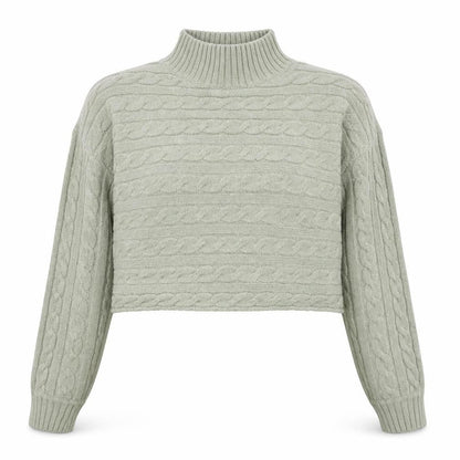 Womens UK Size M New Look Green Pullover Jumper
