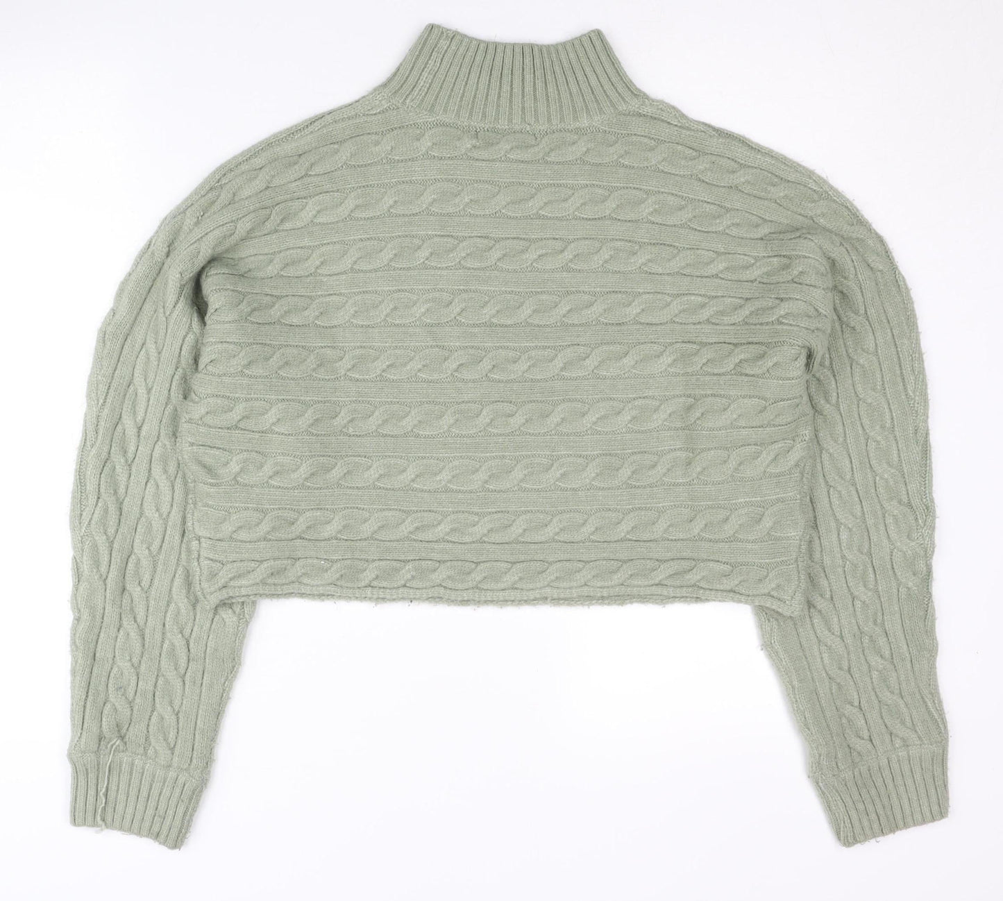 Womens UK Size M New Look Green Pullover Jumper