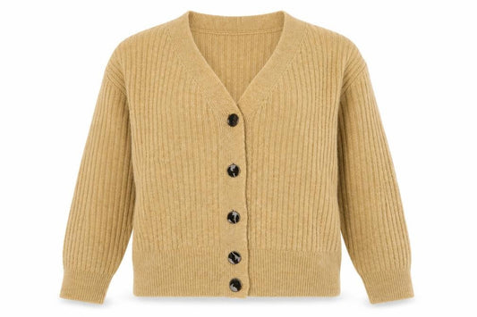 Womens UK Size 8 Topshop Beige Cardigan Jumper