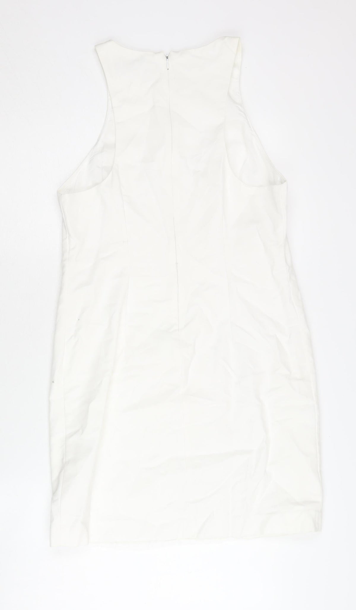 Zara Basic Women's White Sheath Dress Size 14