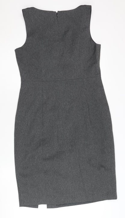 Papaya Women's Grey Sheath Dress Size 12