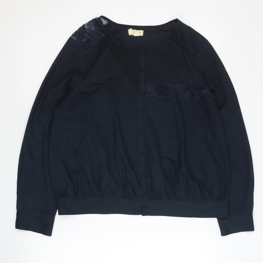 Womens UK Size L Pins and Needles Black Basic Blouse