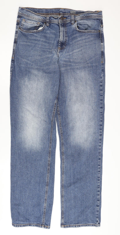 F&F Men's Blue Straight Leg Jeans 36R