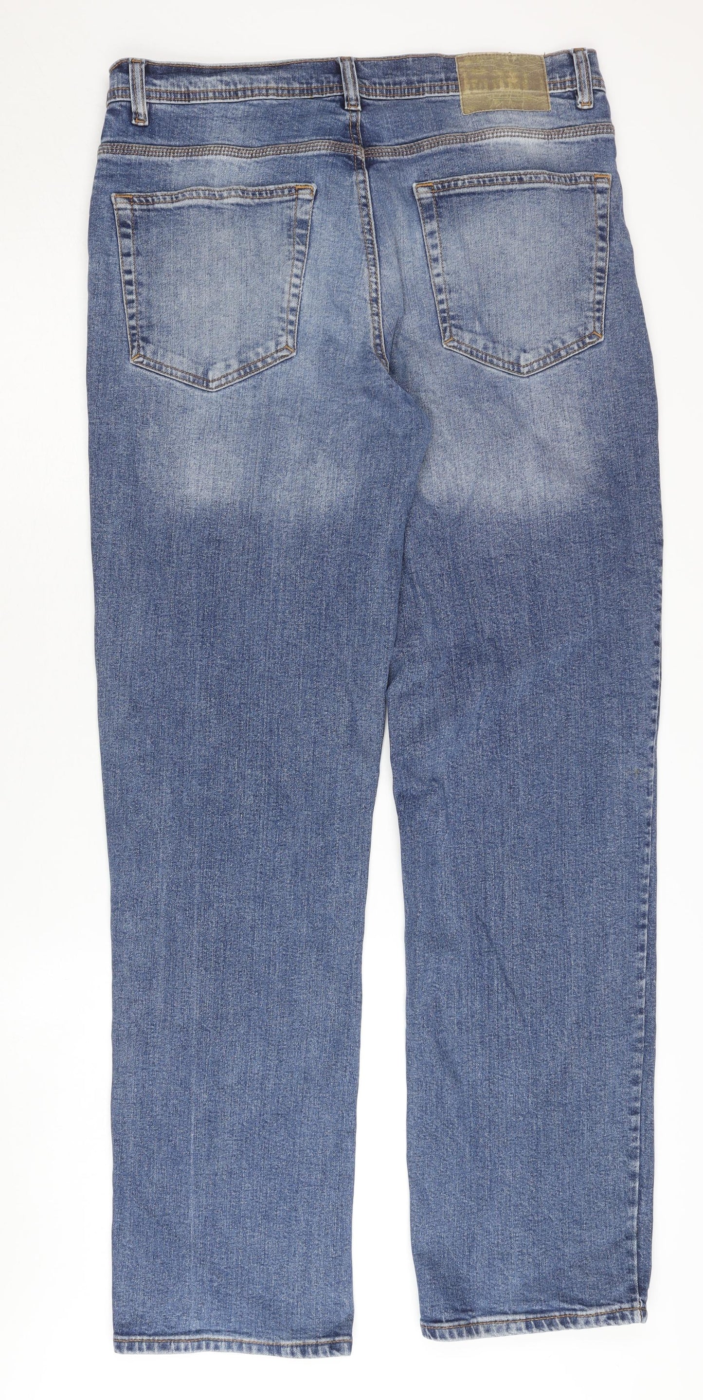 F&F Men's Blue Straight Leg Jeans 36R