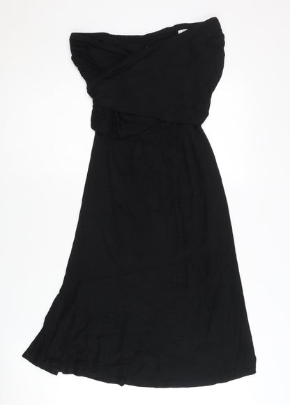 Boden Women's Black Off-the-Shoulder Midi Dress