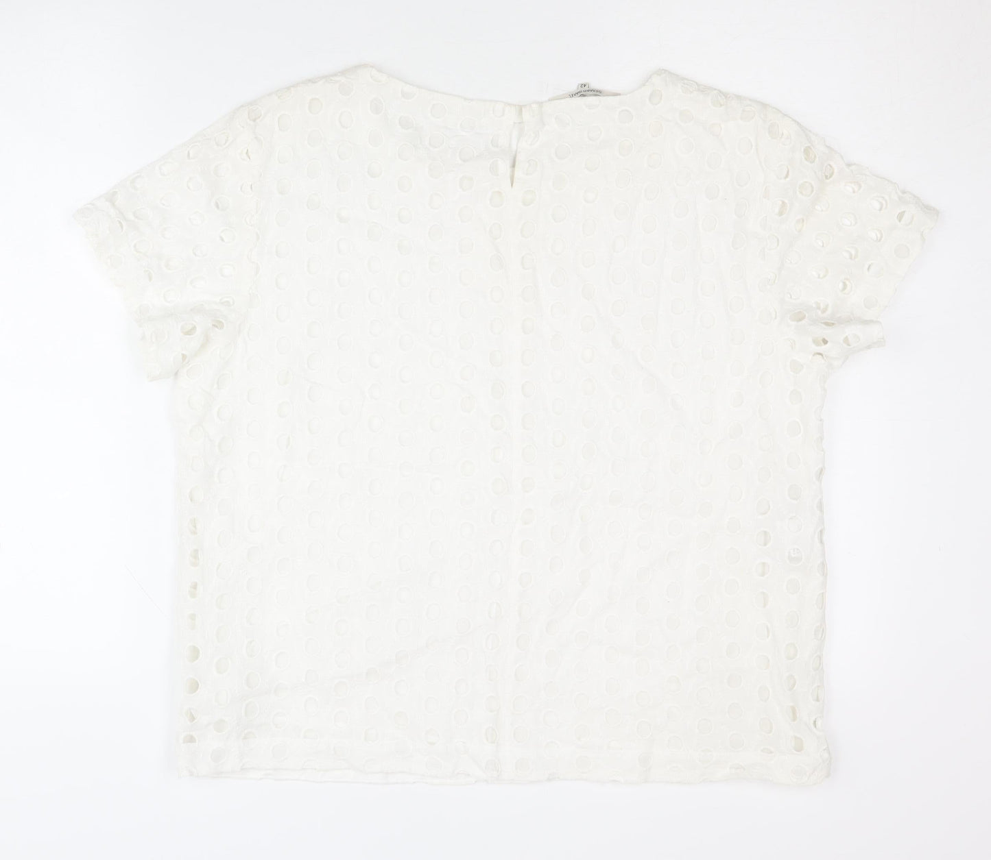 Womens UK Size 14 Gerard Darel White Basic Blouse