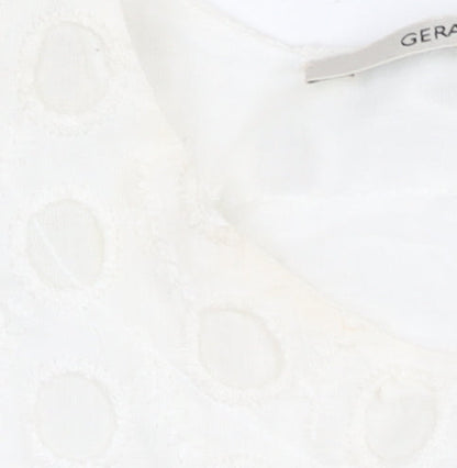 Womens UK Size 14 Gerard Darel White Basic Blouse