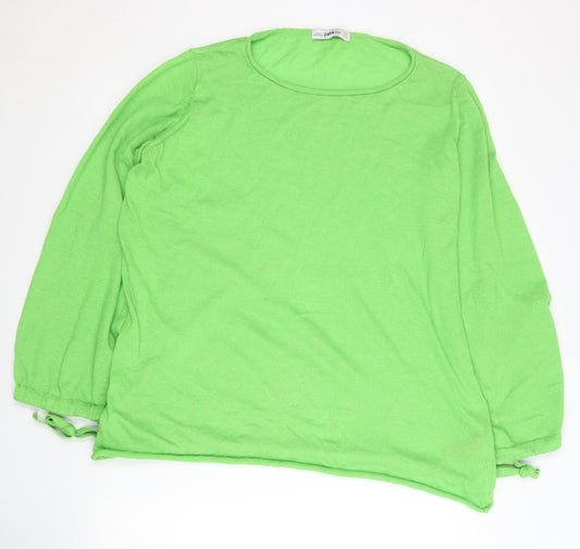 Womens UK Size Size:8 Zara Green Pullover Jumper