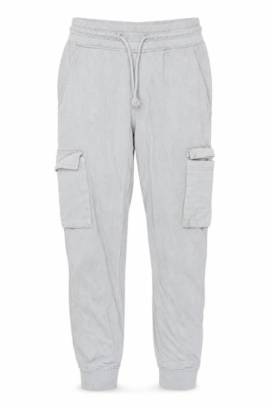 Front view of Topman XS Grey Jogger Trousers for Men