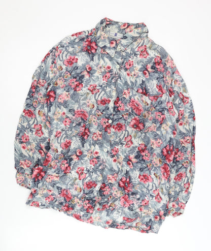 Womens UK Size S New Look Multicoloured Basic Button-Up