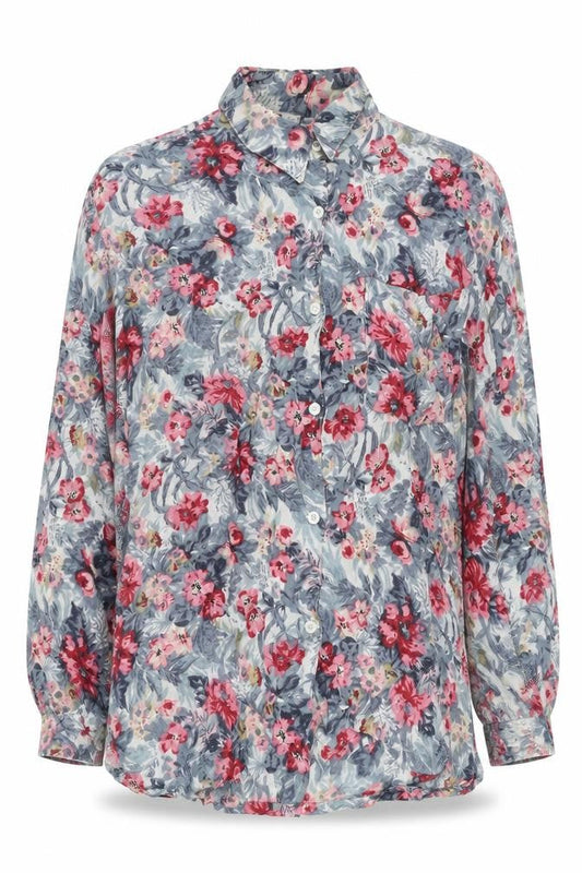 Womens UK Size S New Look Multicoloured Basic Button-Up