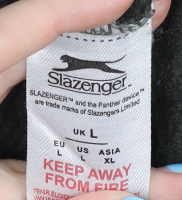 Slazenger Men's Green Jogger Trousers, Size L