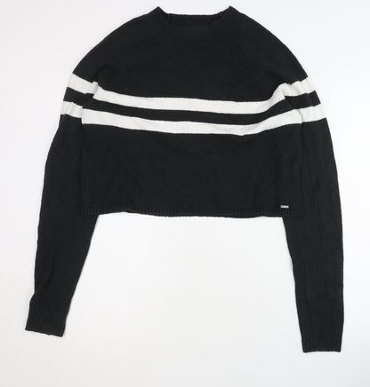 Womens UK Size L Hollister Black Pullover Jumper
