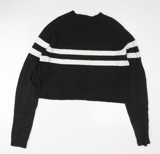 Womens UK Size L Hollister Black Pullover Jumper